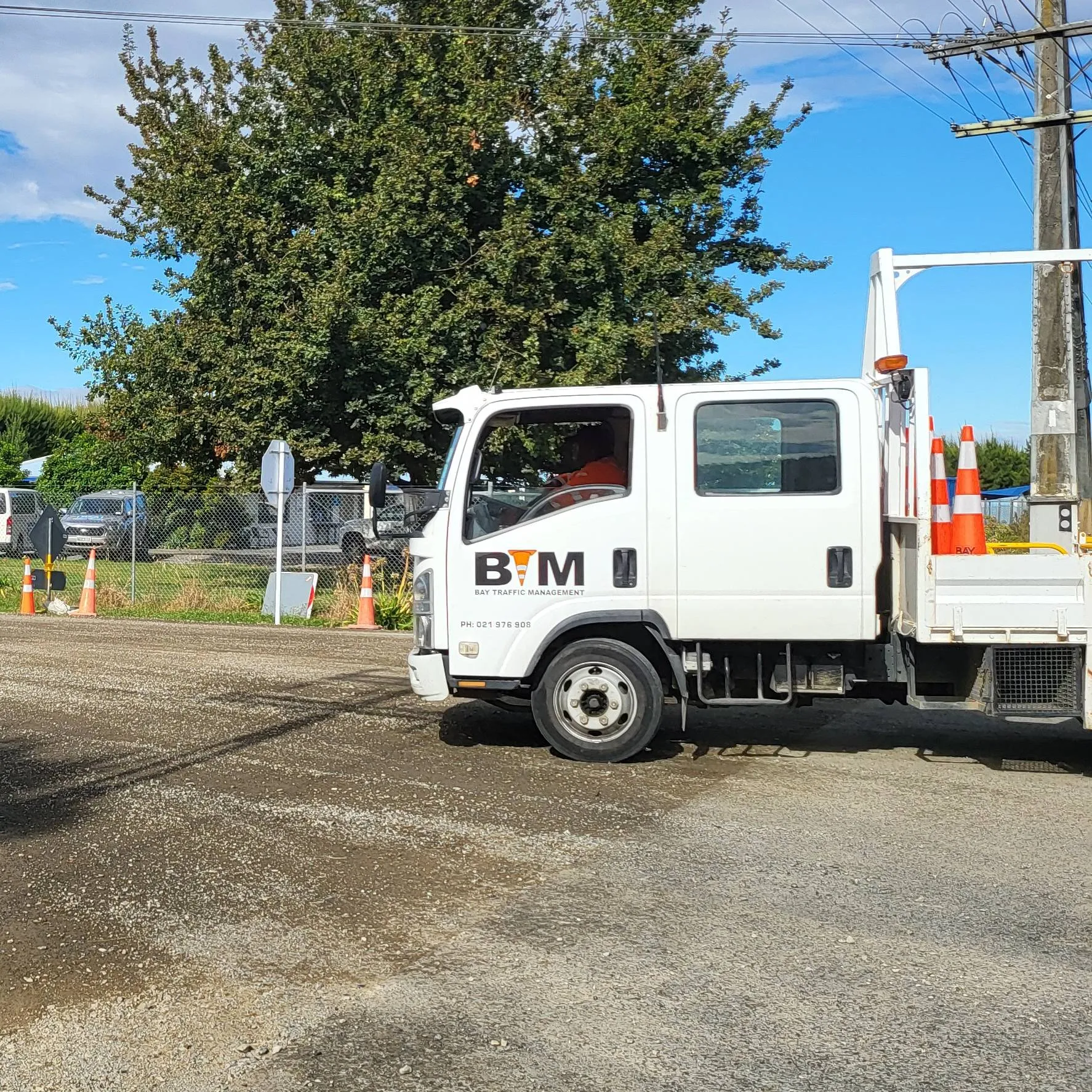 Bay Traffic Management truck on site
